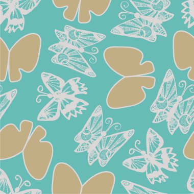 Arka plan ile şube, çiçekler ve kelebekler