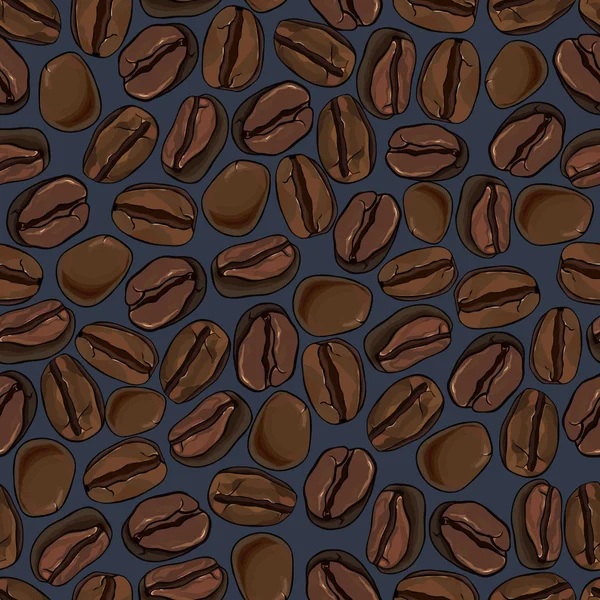 kahve çekirdekleri sorunsuz arka plan, vektör