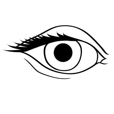 Sembolik soyut gözler.