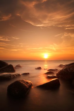 Tayland Beach güzel gün batımı
