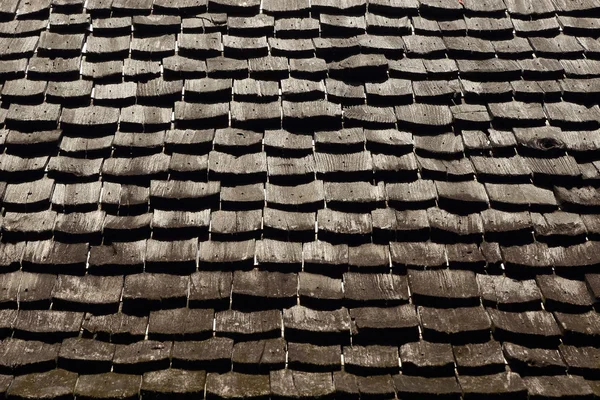 Деталі старовинного дерев'яного даху — стокове фото