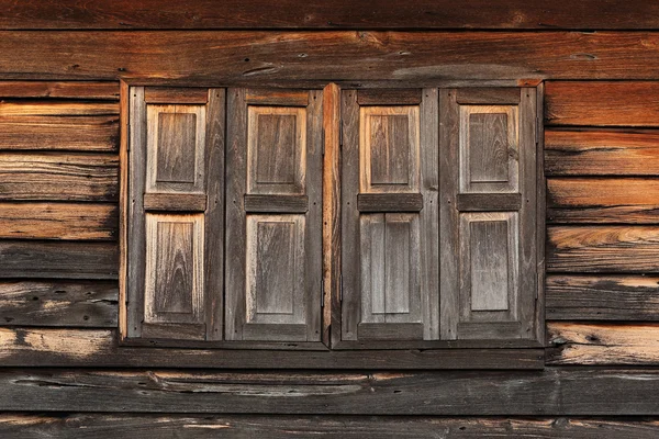 Beau fond de texture de fenêtres anciennes en bois — Photo