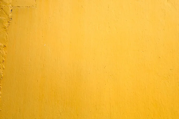 Yellow paint concrete wall texture background — Stock Photo, Image