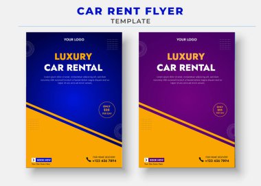 Araba Kiralama Şablonları, araba satışı broşürleri.