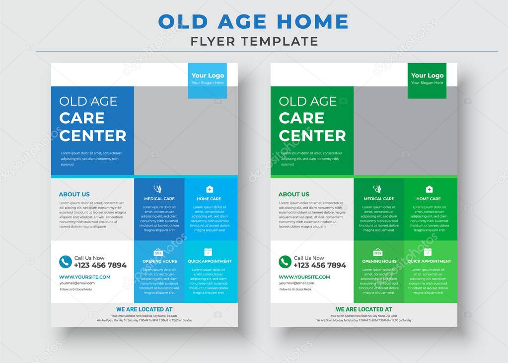 senior care best service flyer