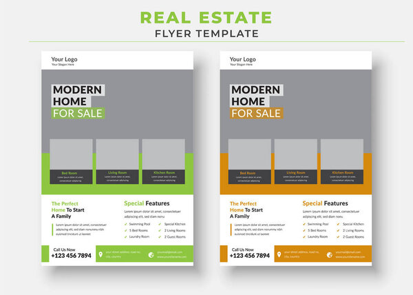 Шаблон плаката Real Estate Flyer