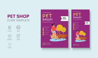 Pet Shop Flyer, Pet Accessories Shop Broşür