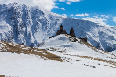 Hıristiyan kilise Dağı kış görünümü