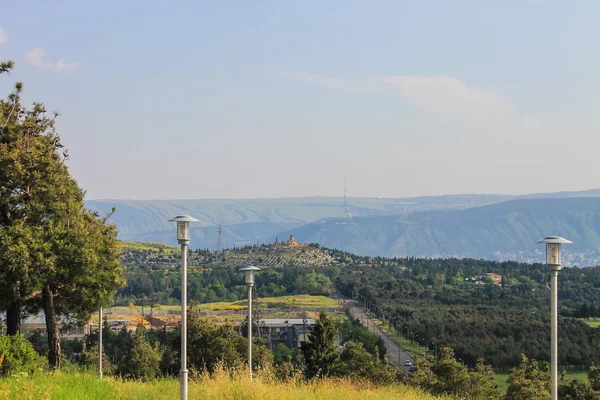 View to road to church — Stock Photo, Image