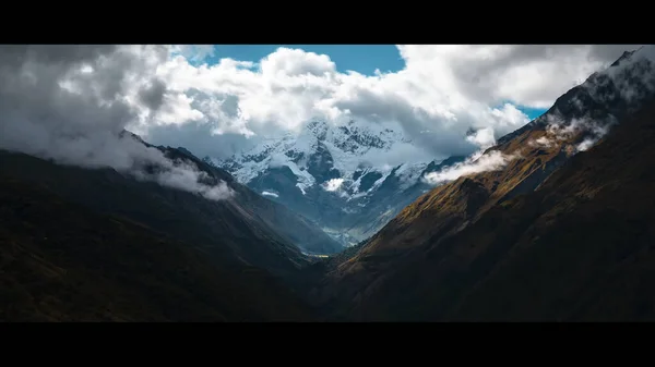 Meravigliosa Vista Del Sud America Cime Montagna Nuvole Foresta Delta — Foto Stock