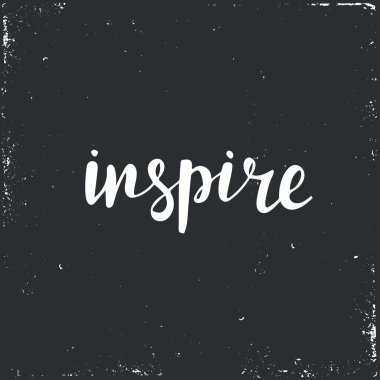 Ilham. Kavramsal el yazısı ifade