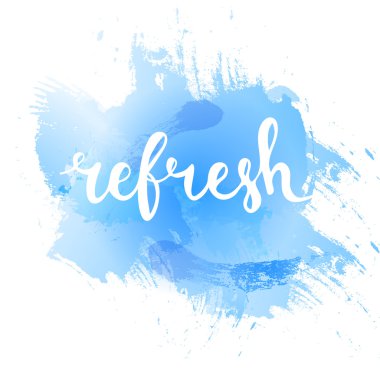 Yenileme. tipografi posteri.