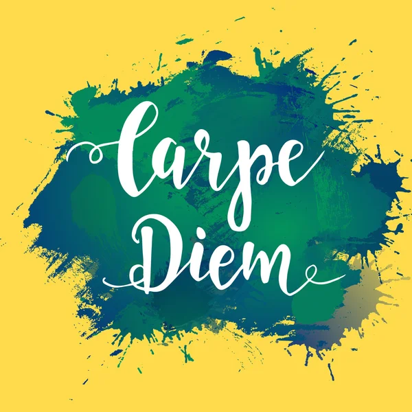 Carpe diem - латинська фраза — стоковий вектор