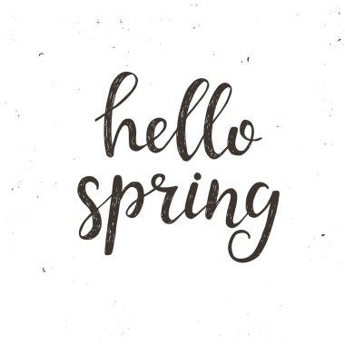 Merhaba bahar. tipografi posteri