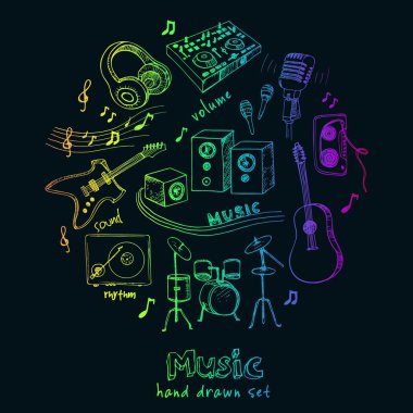 Müzik arka plan müzik aletleri ile.