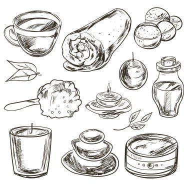 Spa güzellik ve bakım vektör