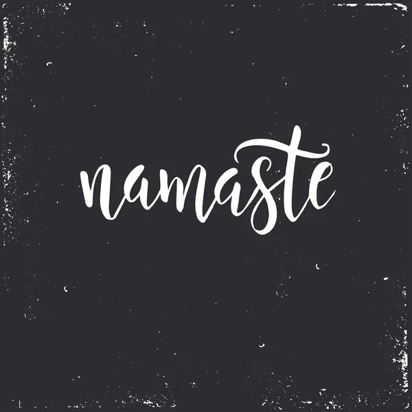 Lettrage Namaste salutation indienne, Bonjour en hindi — Image vectorielle