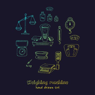 Tartı makine ayarlama aletleri doodle