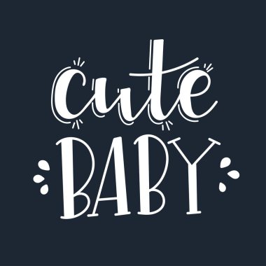 Sevimli bebek motivasyonu El çizimi tipografi poster seti. Kavramsal el yazısı ifade sanatları tişörtü el yazısı kaligrafik tasarım. 