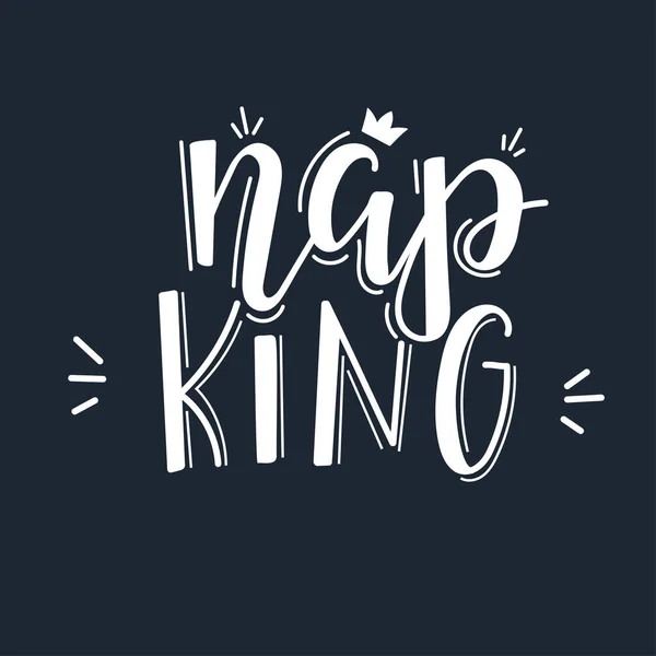 Rey siesta cita motivacional tipografía dibujada a mano cartel conjunto. Conceptual frase manuscrita arte camiseta mano letras caligrafía diseño. — Vector de stock