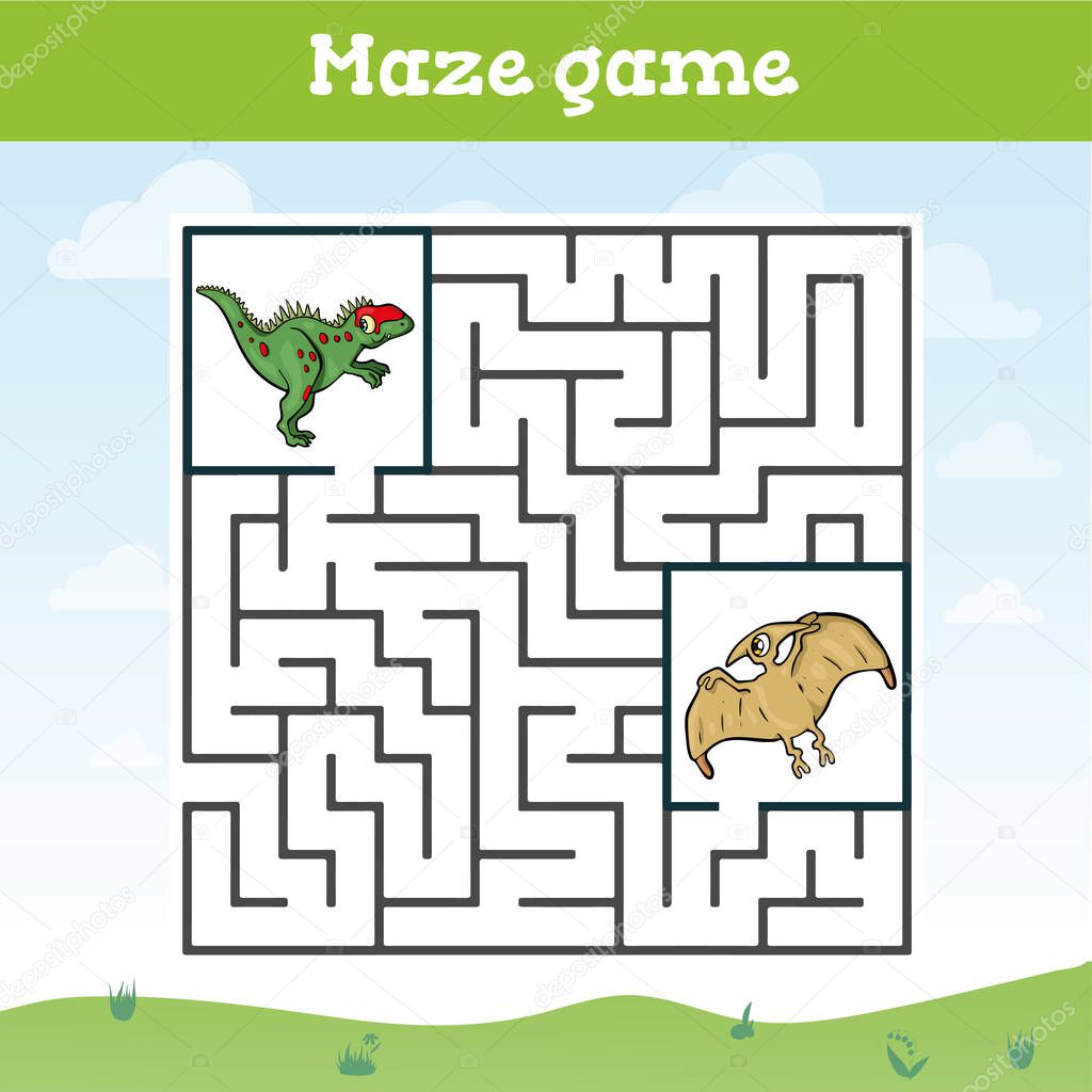 Maze game for children Toddler worksheet