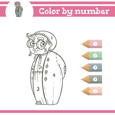 Rakamlara göre renk. Anaokulu çocukları için boyama sayfası. Anaokulları ve okulların telefon numaralarını öğren. 