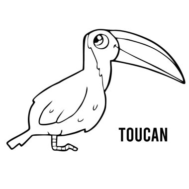 Coloring page for preschool children. Learn numbers for kindergartens and schools. Educational game.