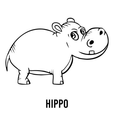 Coloring page for preschool children. Learn numbers for kindergartens and schools. Educational game.