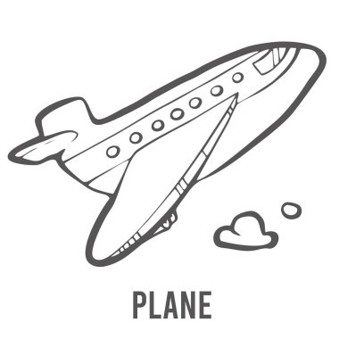 Coloring page for preschool children. Learn numbers for kindergartens and schools. Educational game.