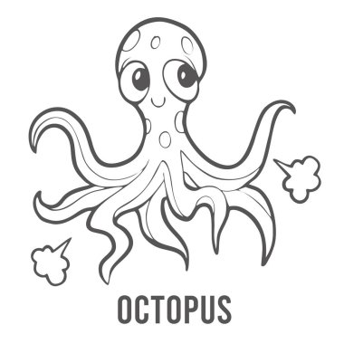 Coloring page for preschool children. Learn numbers for kindergartens and schools. Educational game.