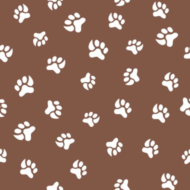 Ayak izi kedi ve köpek ile Seamless Modeli