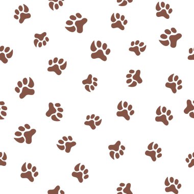 Ayak izi kedi ve köpek ile Seamless Modeli