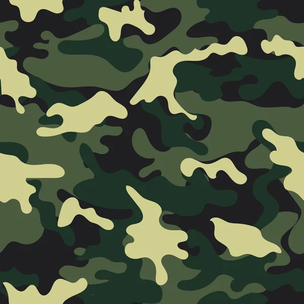 Patrón sin costura de camuflaje. — Vector de stock