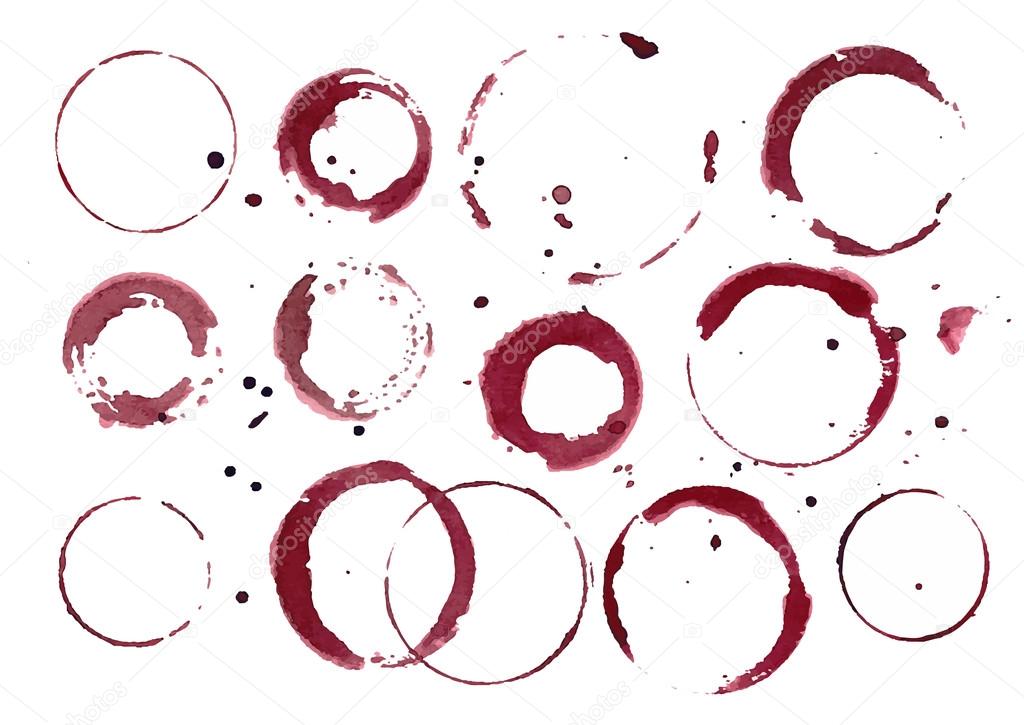 Set of Wine Stains
