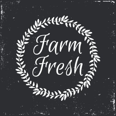 Taze ve yerel, taze hasat çerçeve