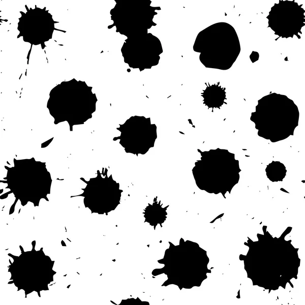 Seamless pattern with blots and splashes. — Stockvector
