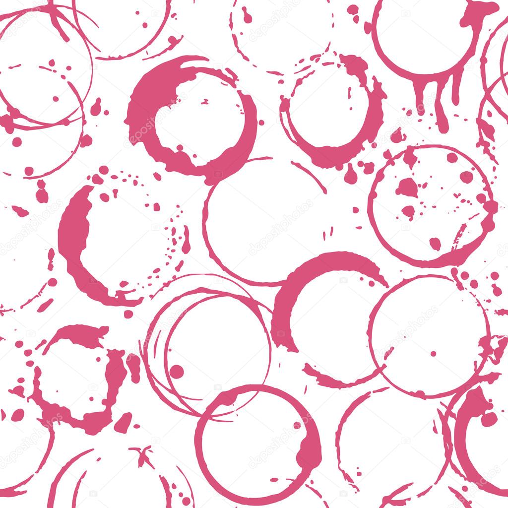 seamless pattern with wine stains.