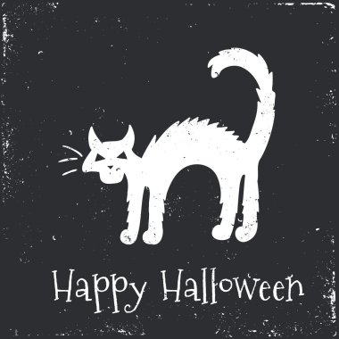 Mutlu Cadılar Bayramı tipografik arka plan