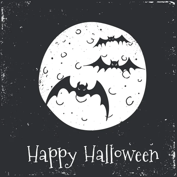 Happy Halloween Typographical Background — Stock Vector