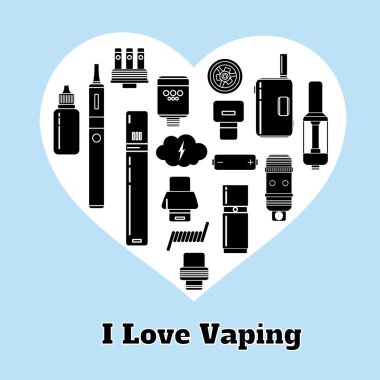 Vape simgeler kümesi.