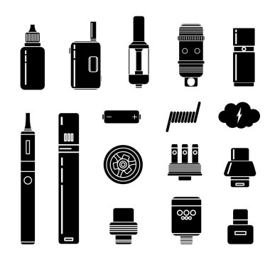 Vape simgeler kümesi.