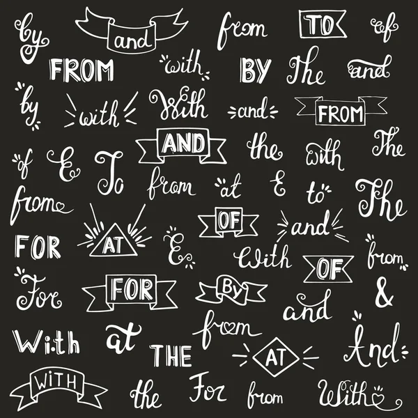 Vektör tasarım öğeleri koleksiyonu el çizilmiş