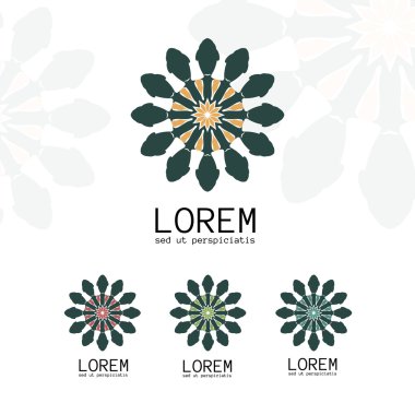 Basit geometrik logo şablonu.