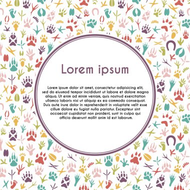 Kuşlar ve hayvanların ayak izleri