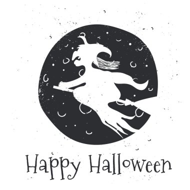 Mutlu Cadılar Bayramı tipografik arka plan