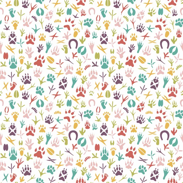 Kuşlar ve hayvanların ayak izleri