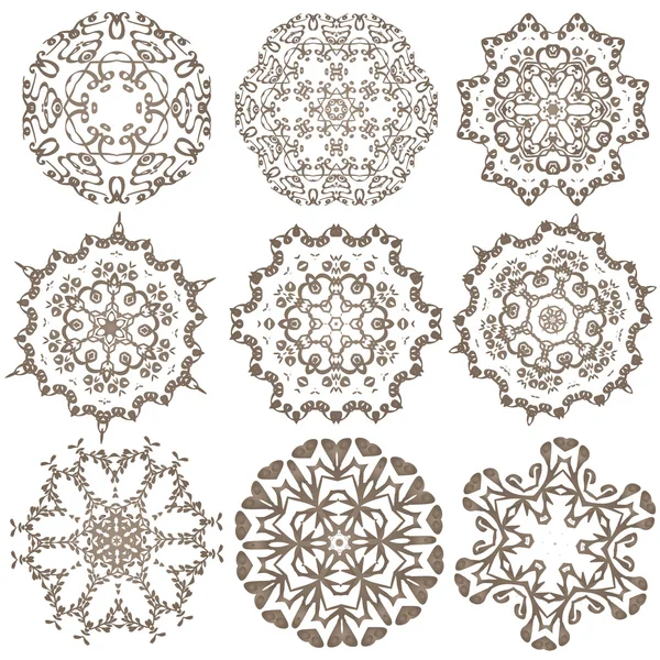 Ethnic decorative elements — Stock Vector