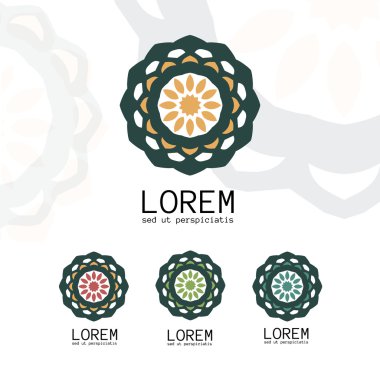 Basit geometrik logo şablonu.