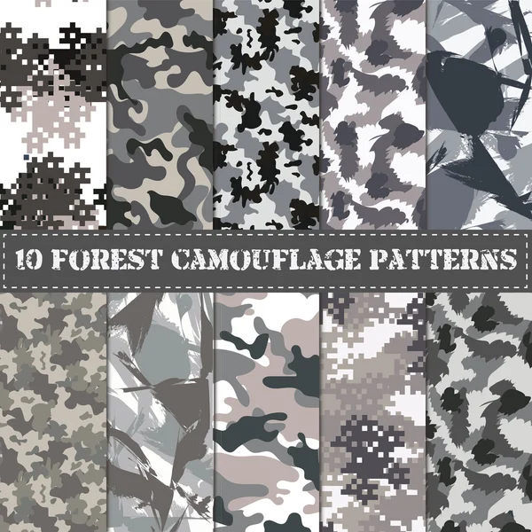 Sorunsuz kamuflaj deseni kümesi