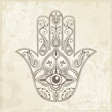 Tüm gören göz ile Hint Hamza.